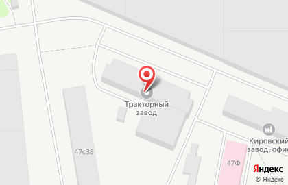 Петербургский тракторный завод на проспекте Стачек на карте