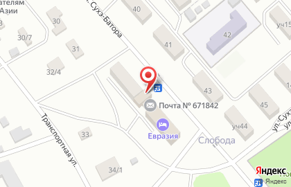 ПродукТОША на улице Сухэ-Батора на карте