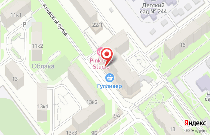 Магазин Красное & Белое в Киевском переулке на карте