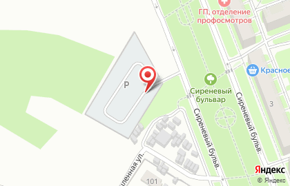 Автостоянка в Пскове на карте