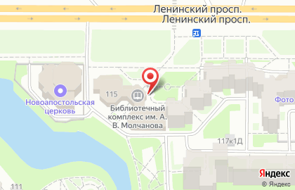 Продуктовый магазин на Ленинском проспекте, 115 на карте