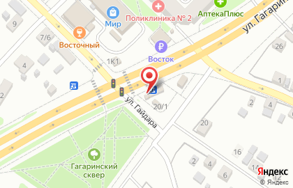 Салон цветов на улице Гагарина на карте