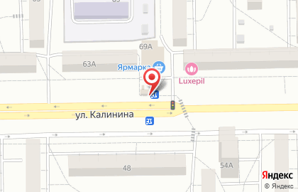 Киоск по продаже фруктов и овощей Флёр на Калинина на карте