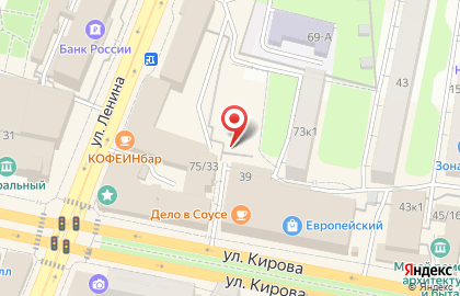 Автостоянка в Калуге на карте