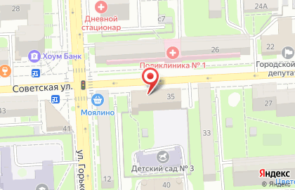 Джин на Советской улице на карте