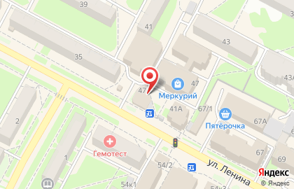 Офис продаж и обслуживания Билайн на улице Ленина на карте