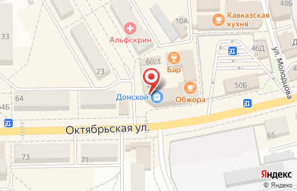 Магазин текстиля Хлопковый рай на Октябрьской улице на карте