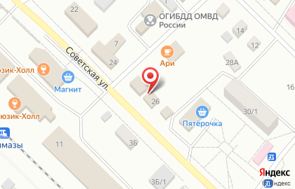 Частное охранное предприятие Беркут на Советской улице на карте