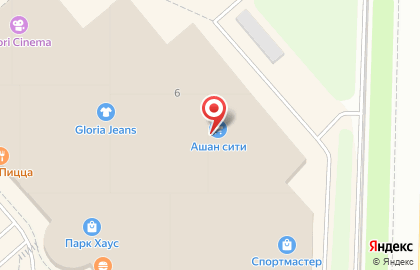 Гипермаркет Ашан на Автозаводском шоссе на карте