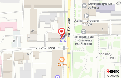 Магазин напитков Русский Разгуляйка на улице Урицкого на карте