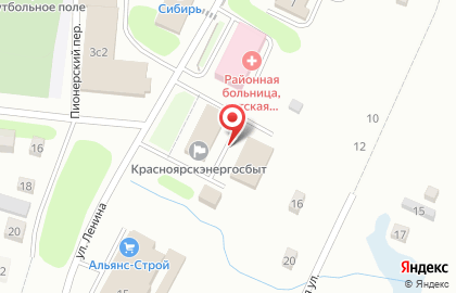 EХ на улице Ленина на карте