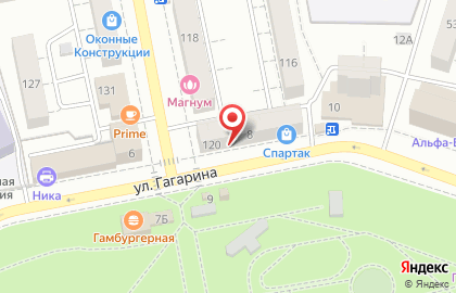 Магазин Спартак в Тольятти на карте
