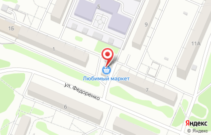 Продовольственный магазин Любимый маркет на карте