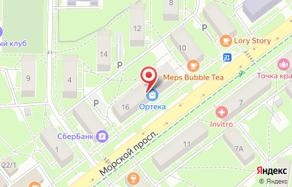 Производственная группа БФК на Морском проспекте на карте
