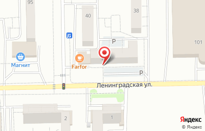 Магазин Красное & Белое на Ленинградской улице в Салавате на карте
