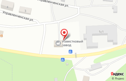 Жигулёвский известковый завод на Управленческой улице на карте