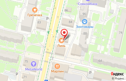 Гостиница Воскресенская на Советском проспекте на карте