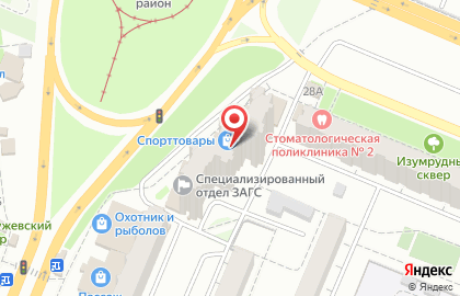 Магазин спорттоваров, ИП Сидельников В.А. на карте
