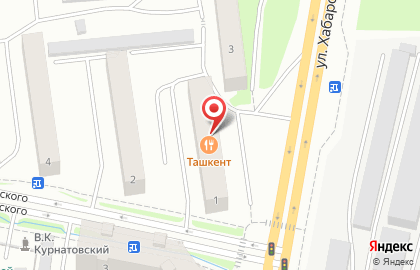 Чайхана Ташкент на улице Хабарова на карте