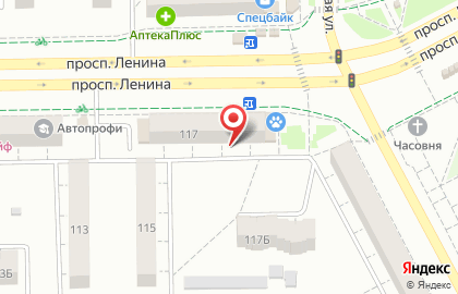 Служба заказа товаров аптечного ассортимента Аптека.ру на проспекте Ленина, 117 на карте