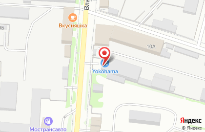 Фирменный шинный центр Yokohama на карте