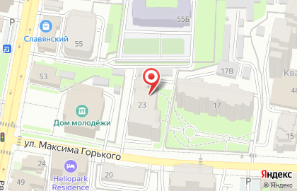 Агентство недвижимости Метраж58 на улице Максима Горького на карте