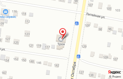 Пекарня Осетинские пироги на улице 50 лет Октября на карте