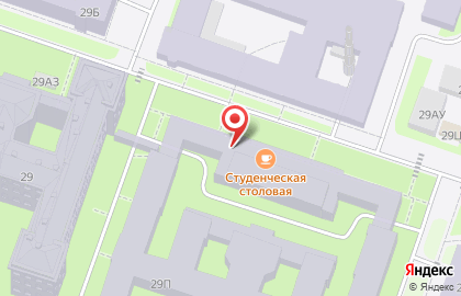 Столовая, СПбГПУ на карте