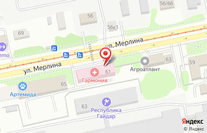Арт-Сертификация на улице Петра Мерлина на карте