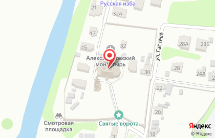 Вознесенская церковь с колокольней на карте