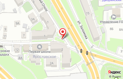 Указатель системы городского ориентирования №5451 по ул.Ярославская, д.2 р на карте
