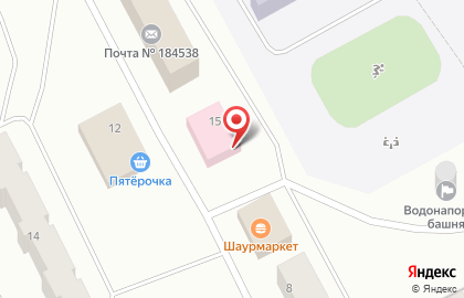 Оленегорская центральная городская больница в Оленегорске на карте