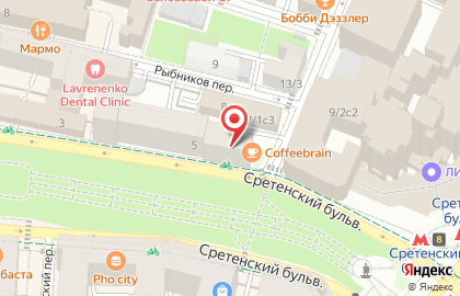 Эдельшталь в Сретенском переулке на карте