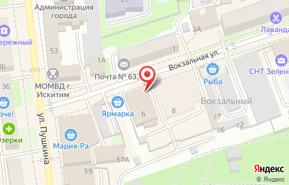 Фирменный магазин Лебедевская агрофирма на Вокзальной улице на карте