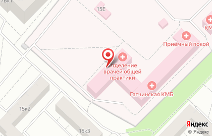Акушерское отделение Гатчинская клиническая межрайонная больница на Рощинской улице в Гатчине на карте