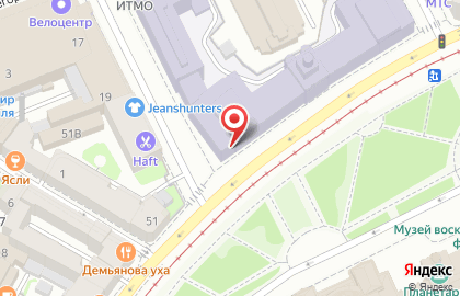 Санкт-Петербургский национальный исследовательский университ информационных технологий, механики и оптики на карте
