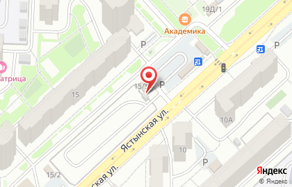 Автостоянка в Красноярске на карте