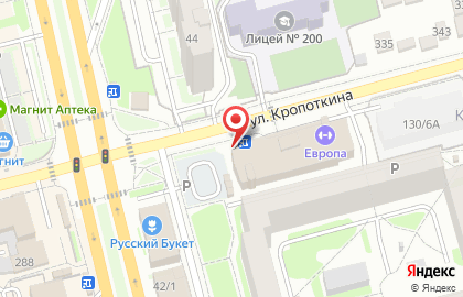 Хлебный киоск Хлебная столица на улице Кропоткина на карте