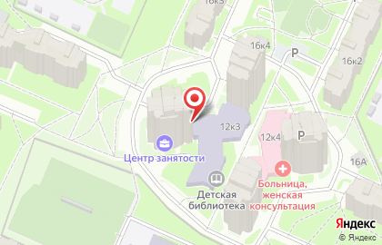 Агентство занятости населения в Петродворцовом районе на карте