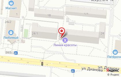 Японская парикмахерская Чио Чио в Кировском районе на карте