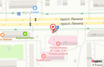 Блинная Сибирские блины на проспекте Ленина, 107 киоск на карте