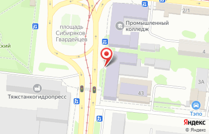 Аптека Фарм-Лайт на площади Сибиряков-Гвардейцев на карте