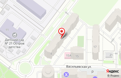 Детский центр Радуга на Васильевском проезде на карте