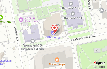Адвокатский кабинет Попыванова К.С. в Ленинском районе на карте
