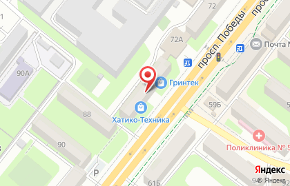Салон-магазин Мир волос в Октябрьском округе на карте