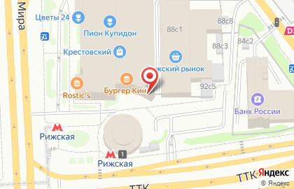 Кафетерий в Москве на карте