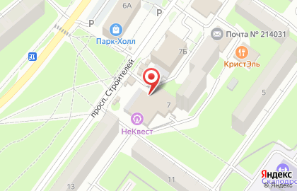 Магазин Красное & Белое в Смоленске на карте