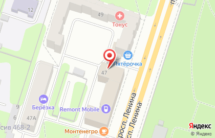 Компания УралСтройКомфорт на проспекте Ленина на карте
