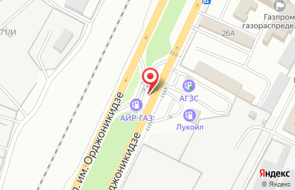 Заправочная станция air gas в Заводском районе на карте