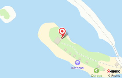 Пляж Остров на карте